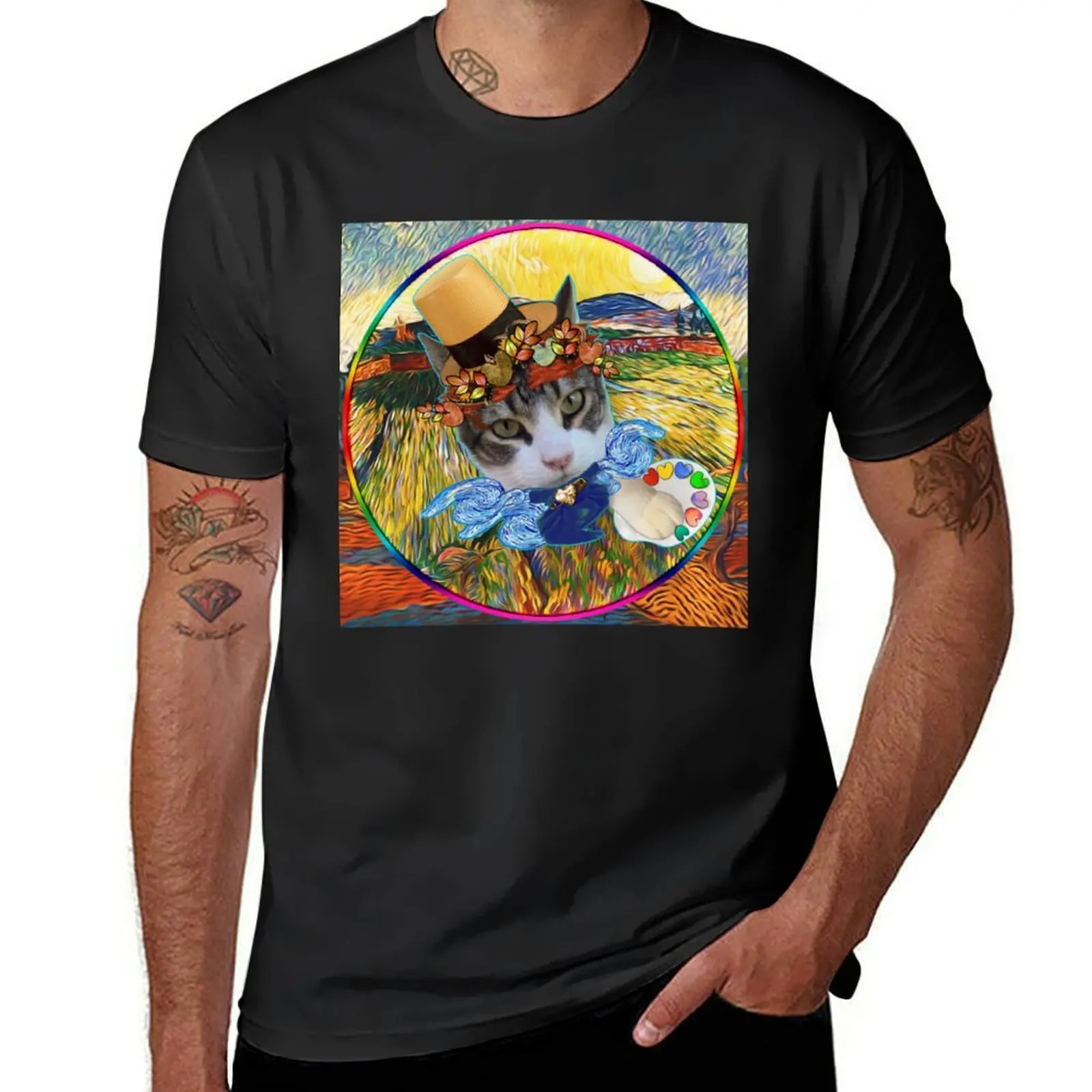 

Like living in a painting T-Shirt tees tops mens big and tall t shirts