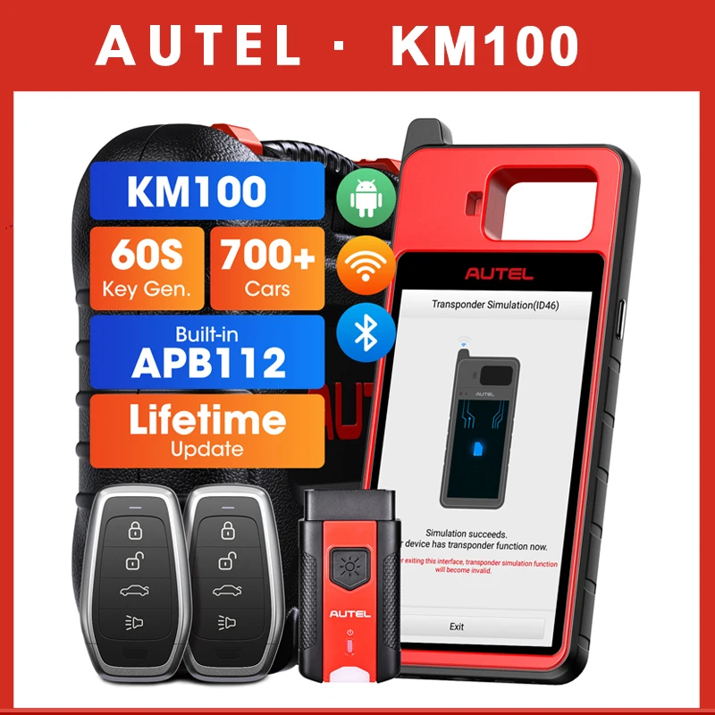 Autel MaxiIM KM100 KM100E Kit générateur de clé universel mise à jour gratuite à vie AutoVIN toutes les clés perdues PK IM508S APB112 intégré 1