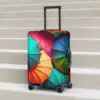 Colourful Umbrella Pattern Suitcase Cover 3d Design Business Protector Vacation Useful Luggage Supplies 1