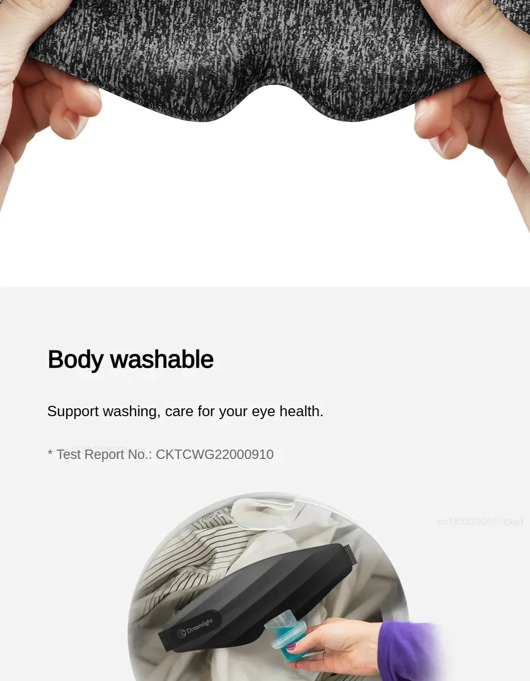 Dreamlight 3s Eye Mask Sleep 3D Stereoscopic Sleep Aid for Men Women Adult Portable For Sleeping Block Out Light Eye Mask