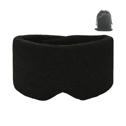 Luxurious Cotton Sleep Mask - Ultimate Light Blocking & Cooling Comfort for Restful Nights (Black)
