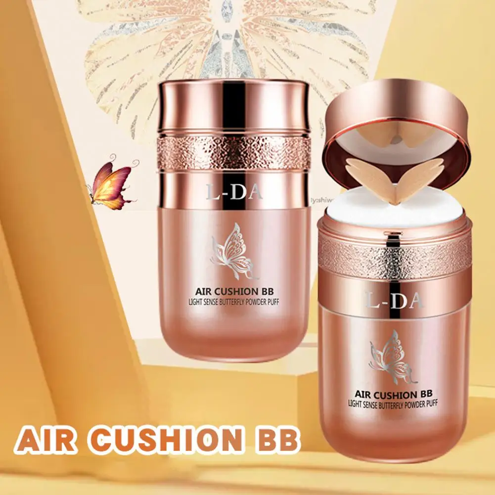 

Air Cushion BB Cream Butterfly Powder Puff Moisturizing Oil-control Waterproof Makeup Cosmetics Foundation Whitening Concea X2H5