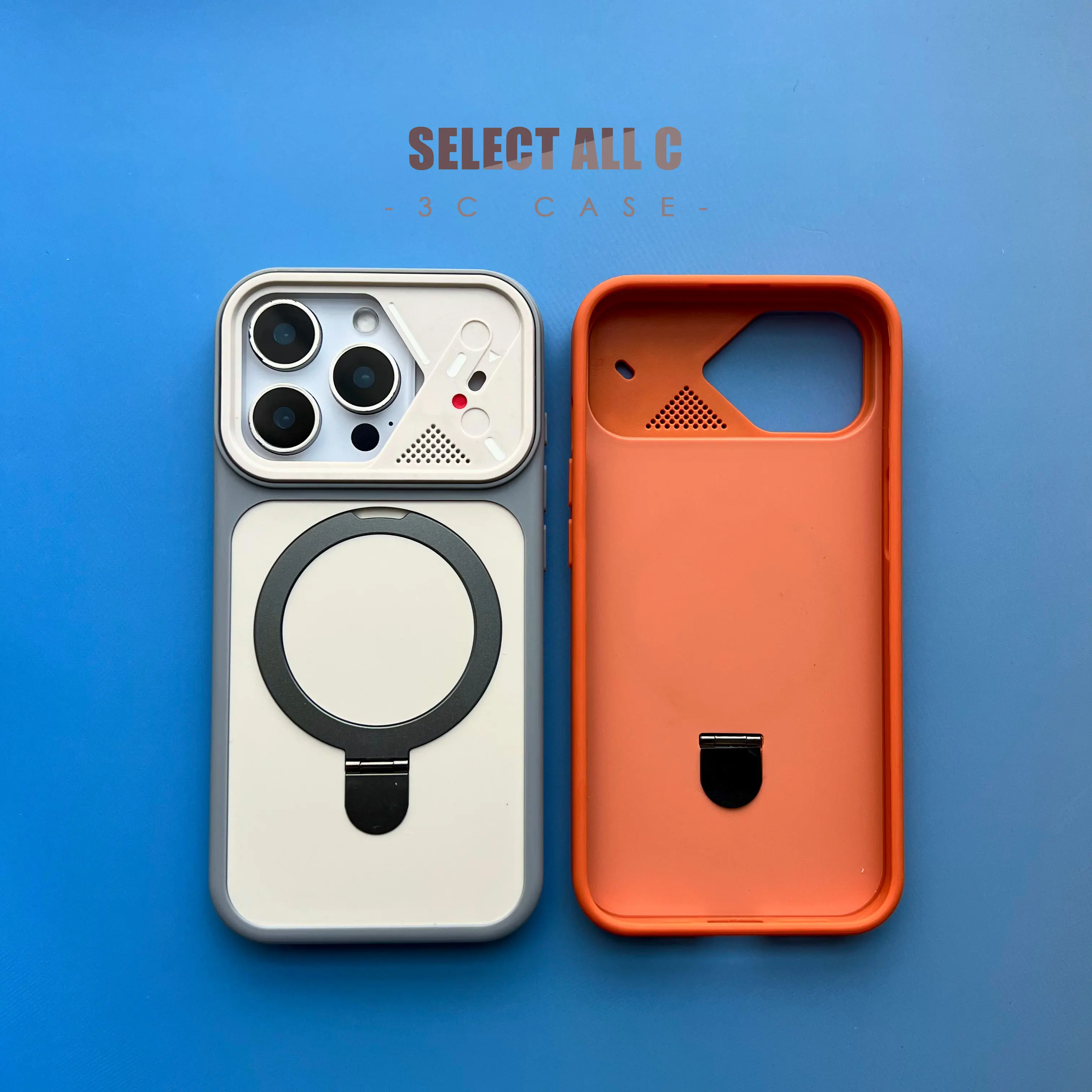 รูปสินค้า เคสแม่เหล็ก Magsafe พร้อมขาตั้ง iPhone 17 Pro Max