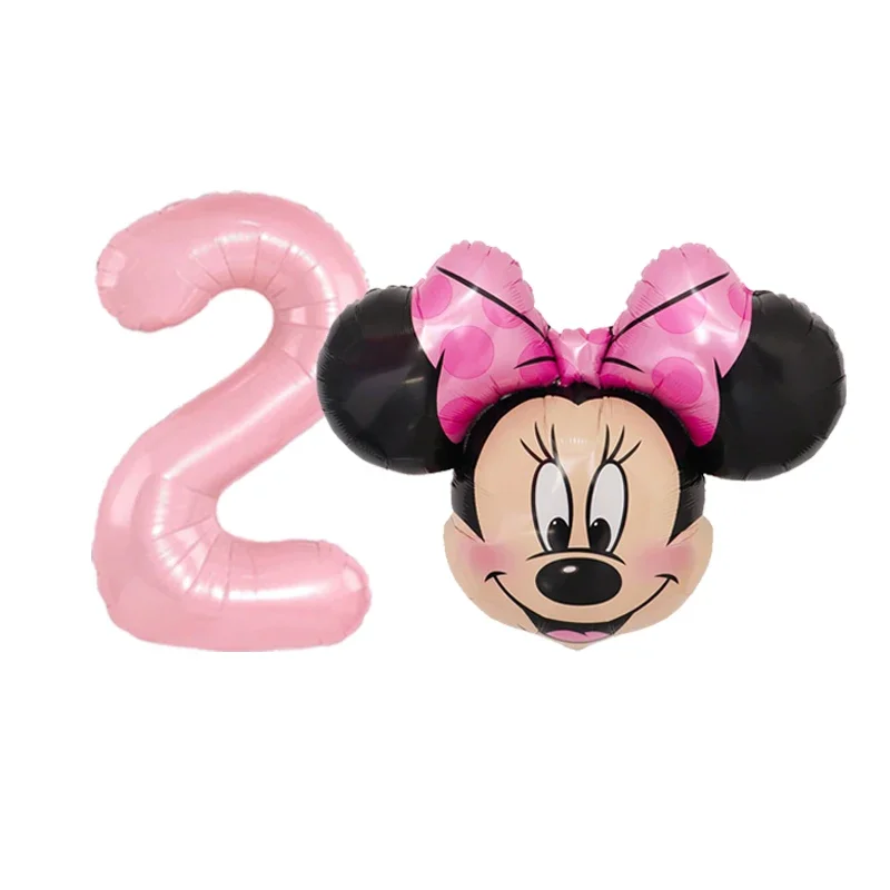 Mickey Minnie Mouse Balloon Happy Mickey Birthday Party Decorations Baby Shower Foil Balloons Cartoon Kids Toy Globos