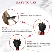 Machine à tresser électrique automatique ABBK-3 ensembles, noire, pour coiffure DIY, fer à friser automatique pour femmes et filles 2