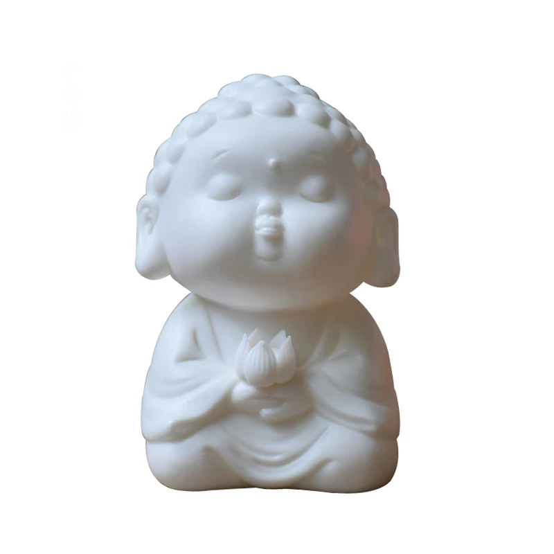 

Creative Ceramic Vairocana Buddha Statue Car Decoration Cute Crafts Car Living Room Car Interior Ornaments