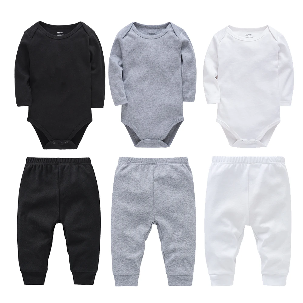 Plain Muslin Baby Romper Set 1