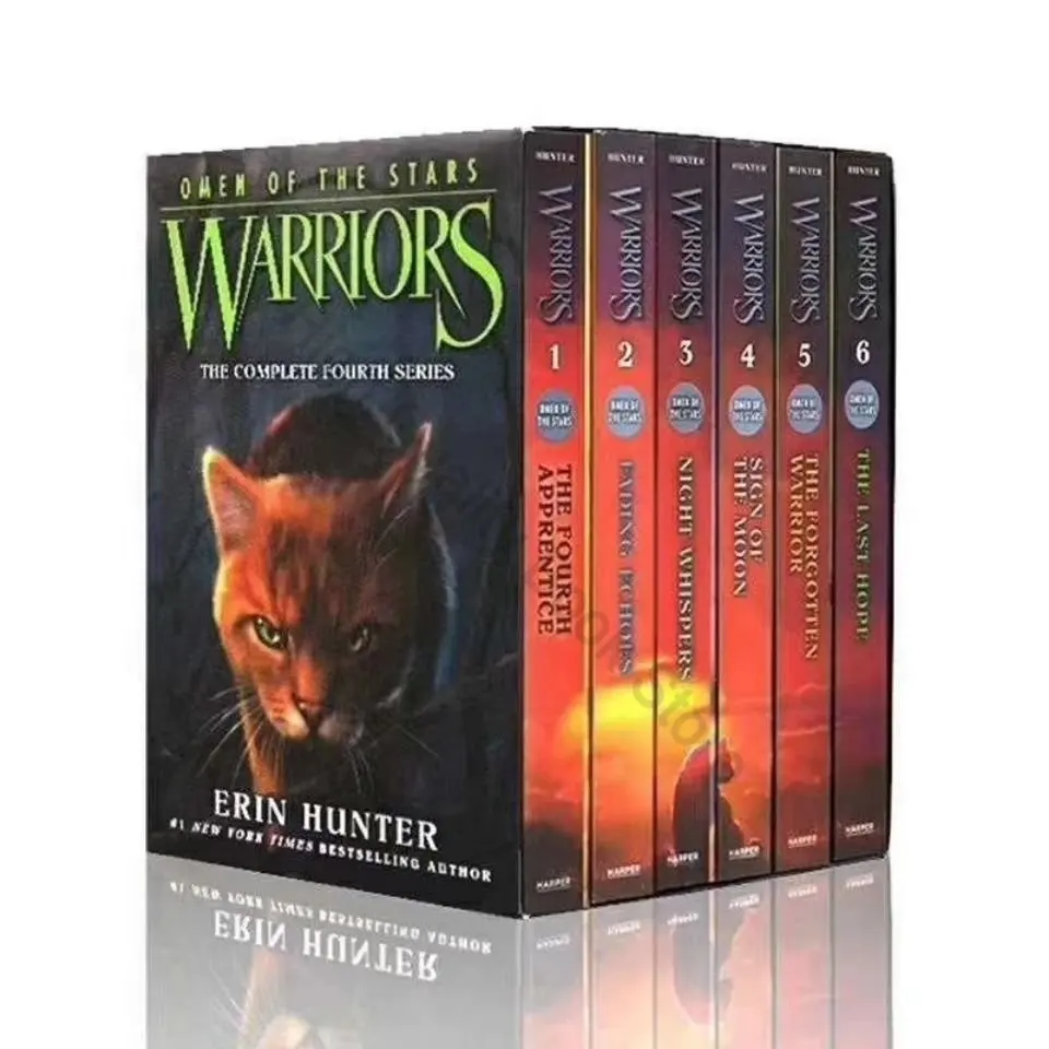 6 Book/Set Cat Warriors Quartet Fantasy Novel Warriors Omen Livro Libros En  Español English Books
