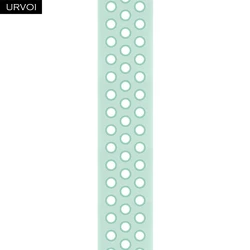 Dual - Color Breathable Silicone Strap - 44 45 46 49mm ML (Teal T Twist)