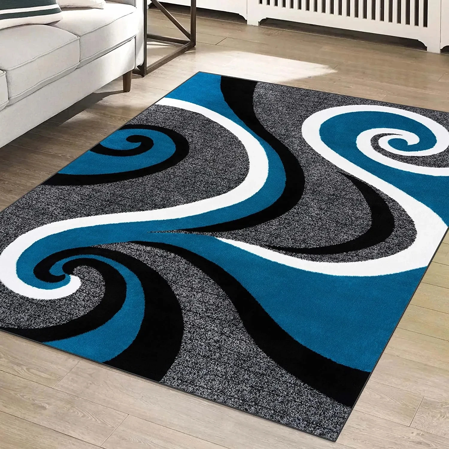 Modern Swirls Carpet for Living Room Home Decor Sofa Table Large Area Rugs Anti-slip Hallway Balcony Rugs Bedroom Floor Mat 3