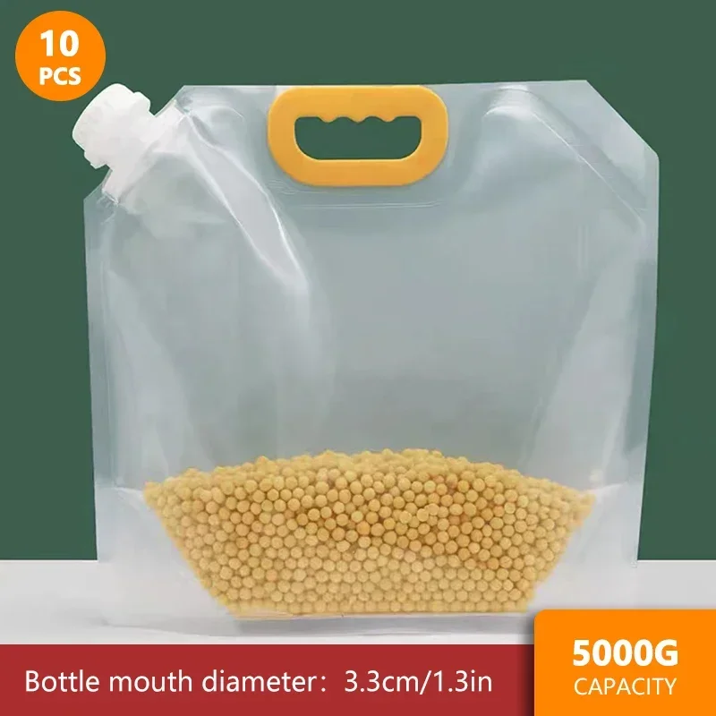 Transparent Grain Storage Bags with Handle