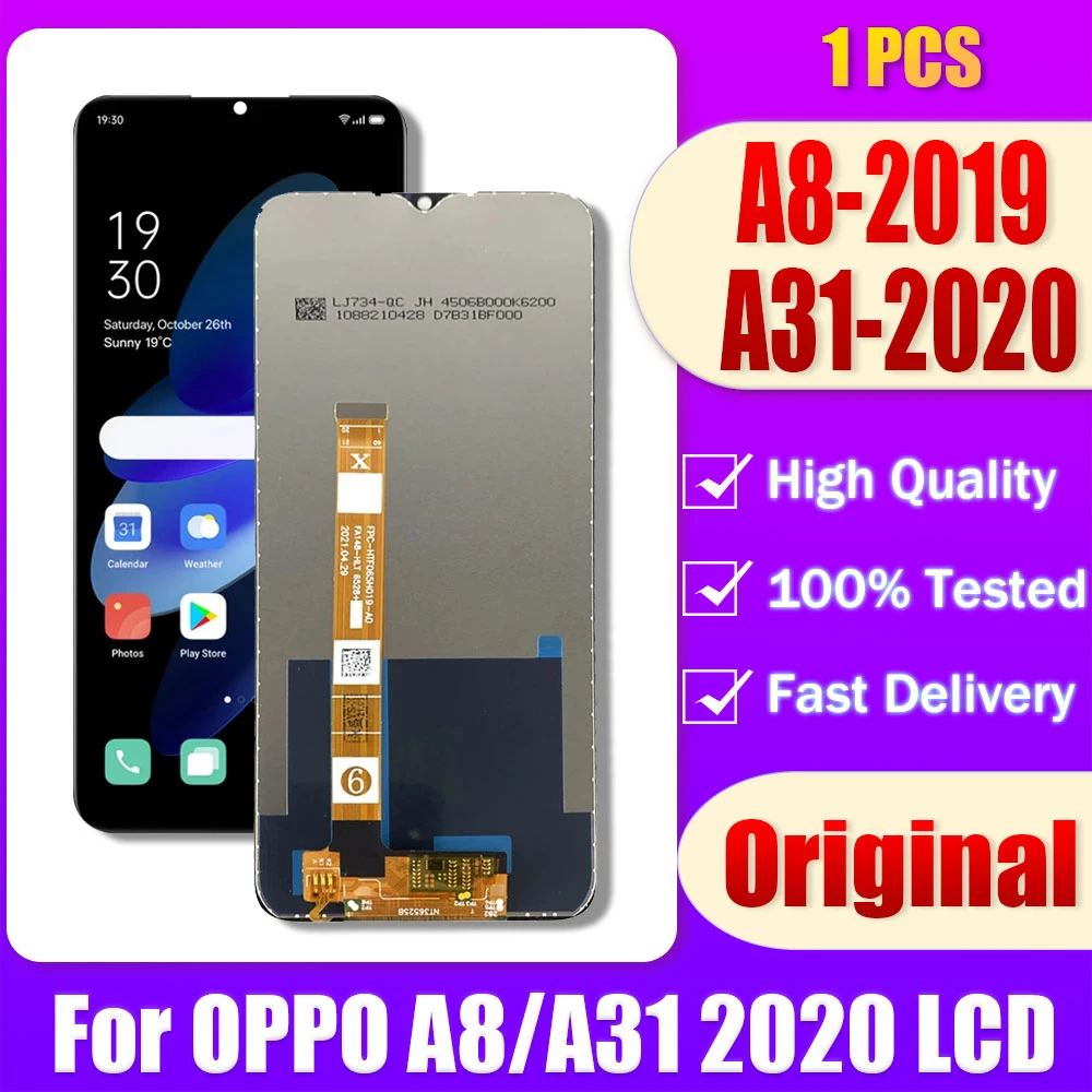 Original For A8 PDBM00 LCD For OPPO A31 2020 LCD Display Touch Screen