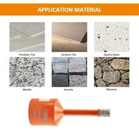 BGTEC 1pc forets pour carrelage M14 filetage porcelaine forets à noyau marbre maçonnerie trou scie granit couronne Dia6-110mm trou ouvreur 6