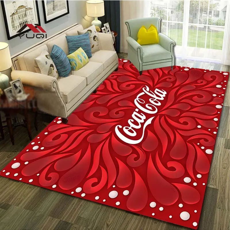 

Ковер C-Coca-cola с рисунком для гостиной, коврик для ванной, игровой коврик для мальчиков, уличный ковер, украшение для спальни