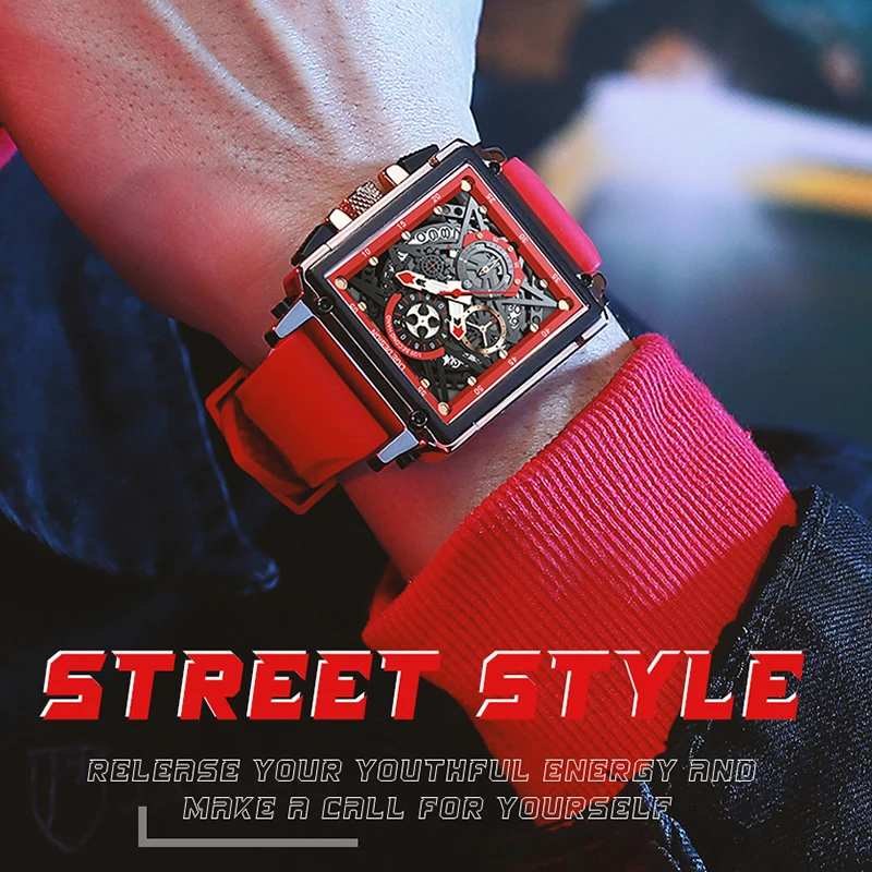 LIGE Military Quartz Watch Men Top Brand Luxury Sport Waterproof Chronograph Clock Male Fashion Square Men Watch Relojes Hombre