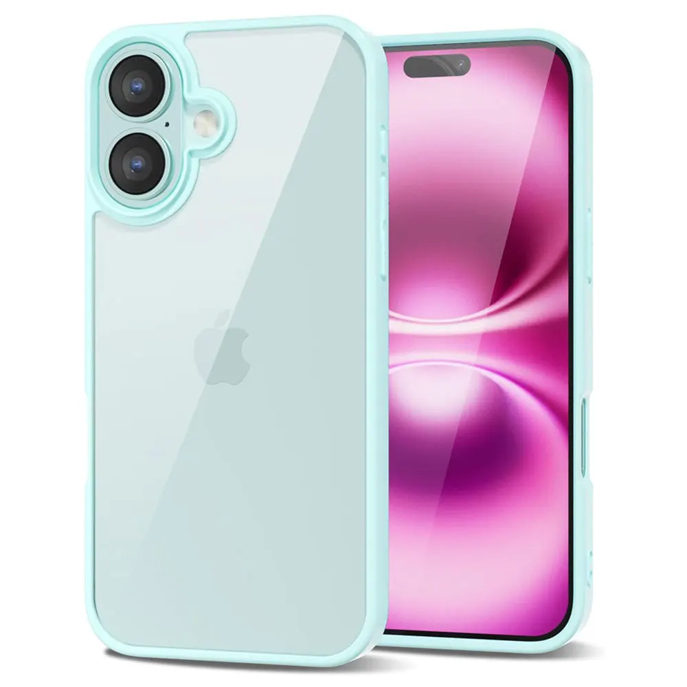 Vibrant Transparent Phone Case with Soft Bumper and TPU Back