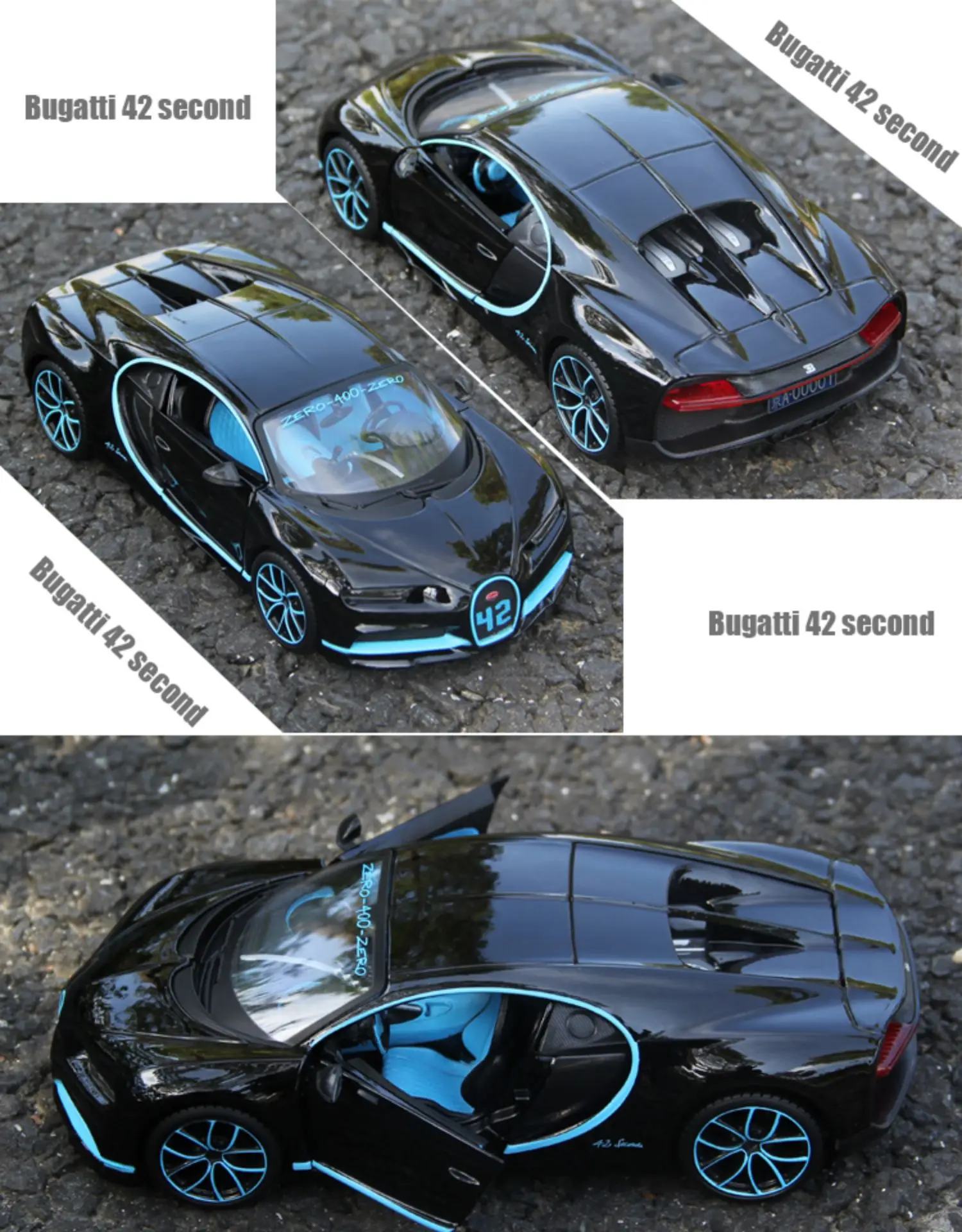 Bugatti Chiron Divo Supercar 1:24 Ölçekli 