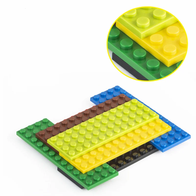 10 Pz Piccola Particella 4X12 Piastra Bordo 3029 Moc Building Block Accessori Building Block Castello Giocattoli Mattone