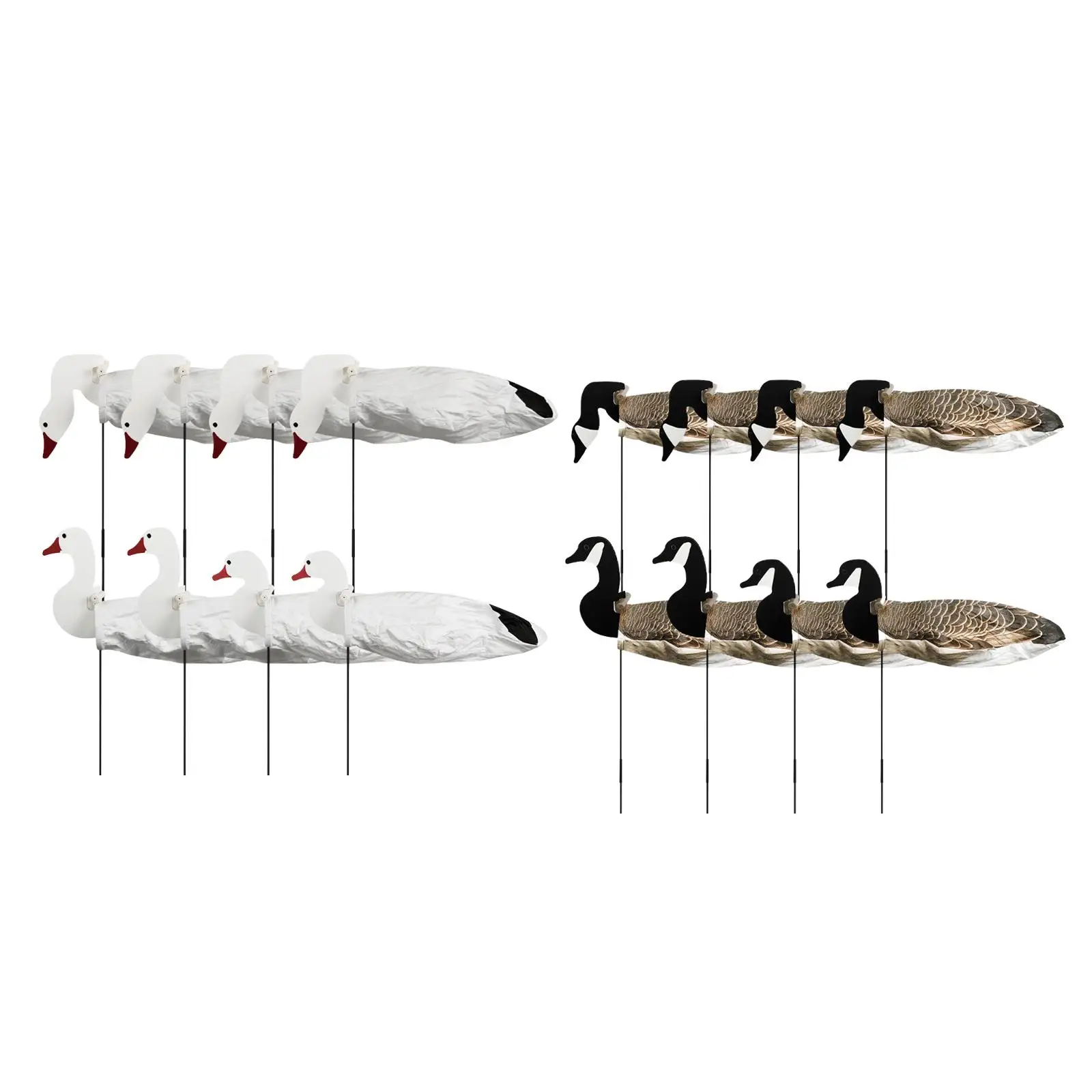 Leurres oie papier ferronnerie mouvement réaliste - appât oiseaux chasse extérieur gibier d'eau