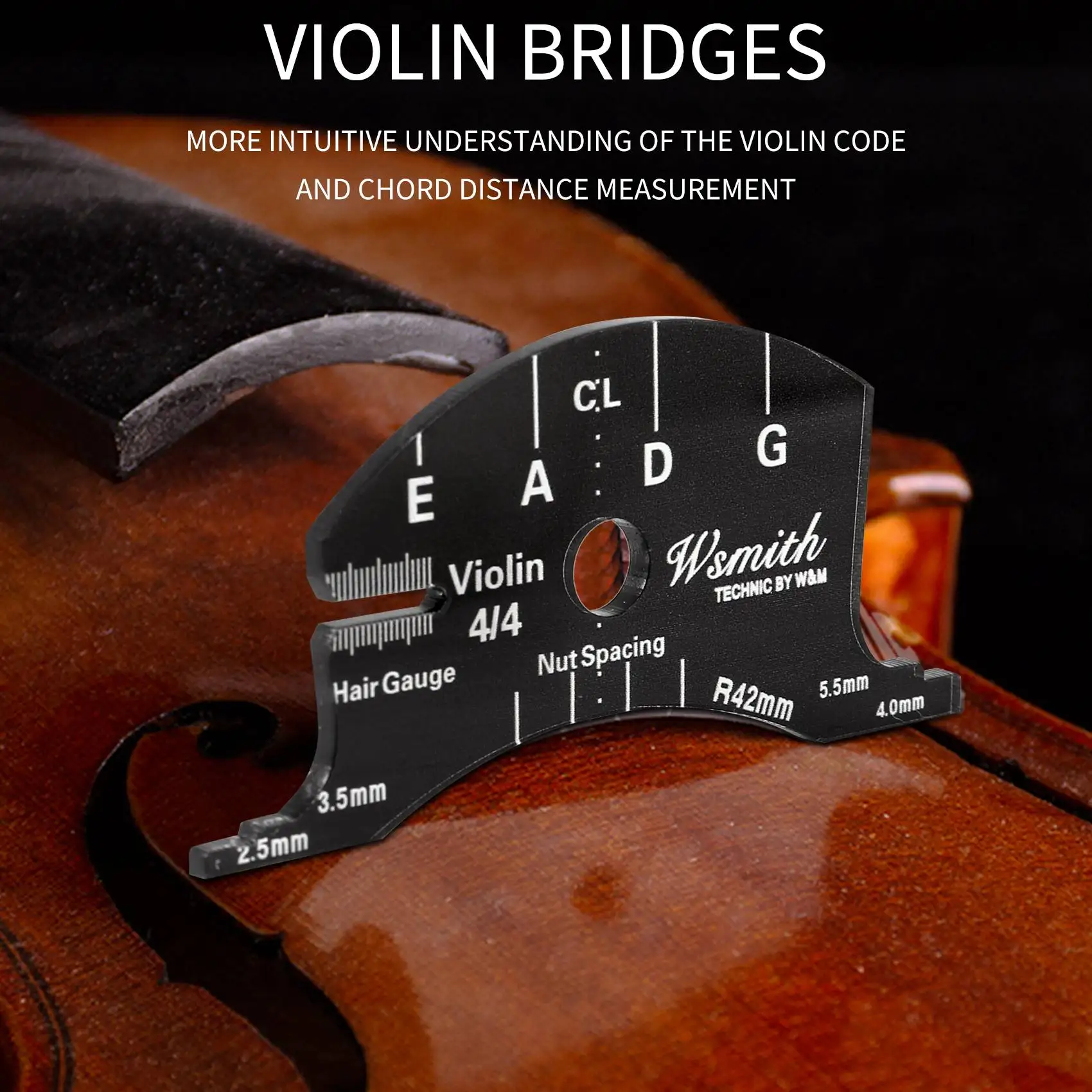 Violin Bridges Multifunctional Mold Template 4/4 Violin Bridges Repair