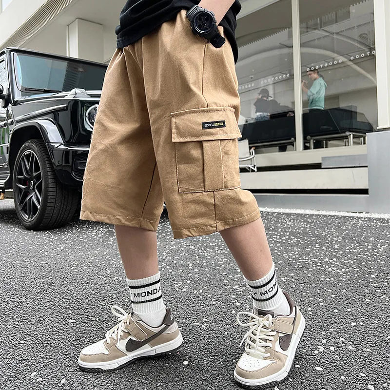 Children's Clothing Boys' Shorts Summer Outer Wear Fifth Pants Casual Thin Pirate Shorts Pants Summer Children's Overalls Fashio