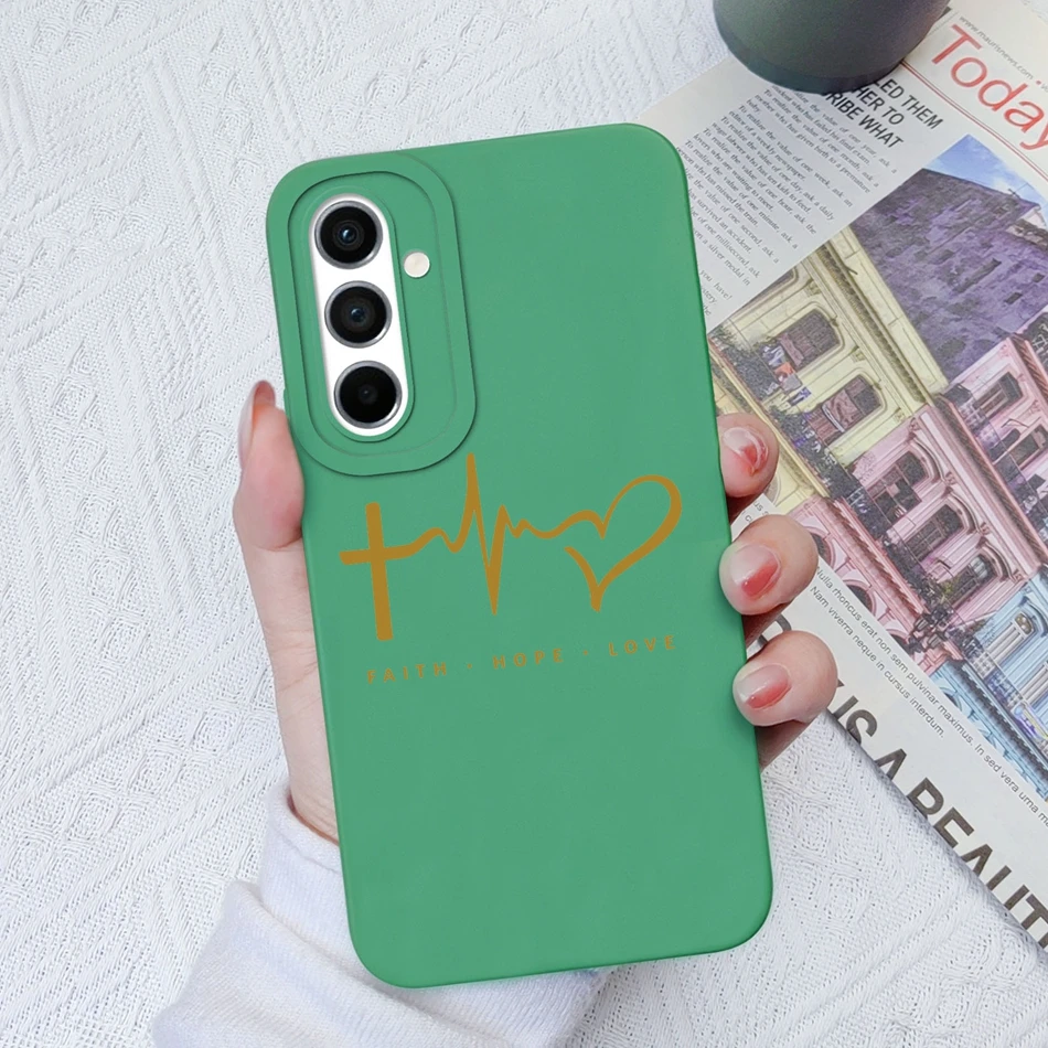 thumbnail image 1 of Funda de teléfono para Samsung Galaxy A54, A53, 5G, gato, protección de cámara de moda, cubierta de parachoques de silicona líquida delgada para Samsung A 54 53 Capa, 1 of 5