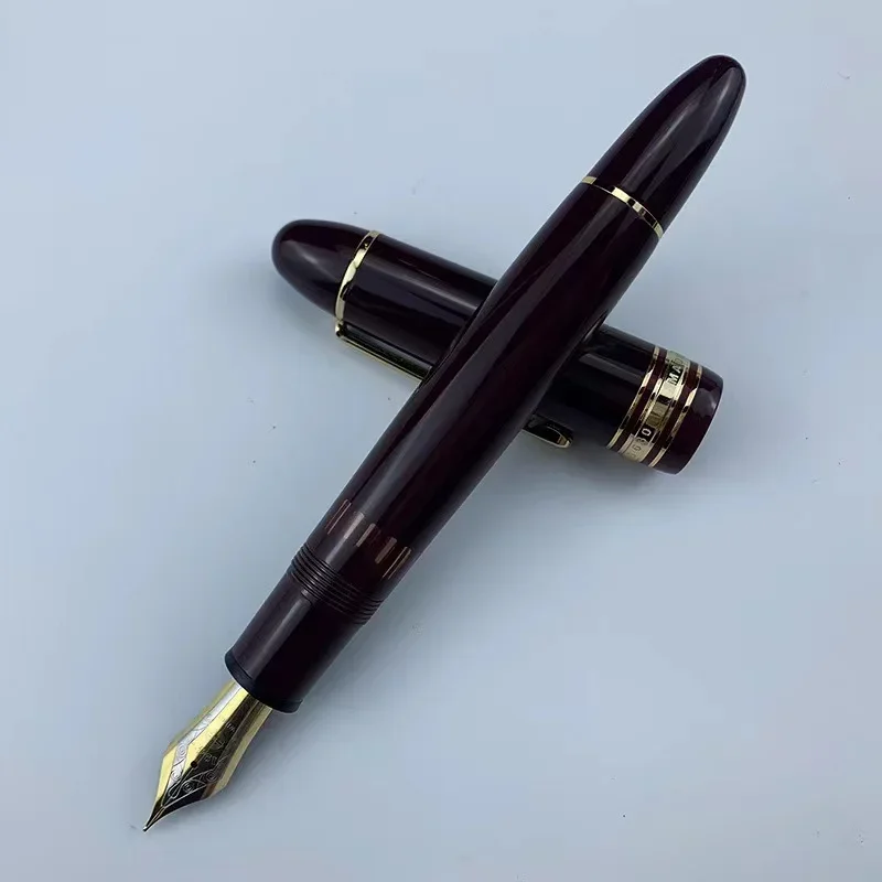 YONGSHENG 630 만년필 송진, No.8 Iraurita 0.5mm F 펜촉 피스톤 잉크 골드 클립, 쓰기 문구, 학교 비즈니스 용품