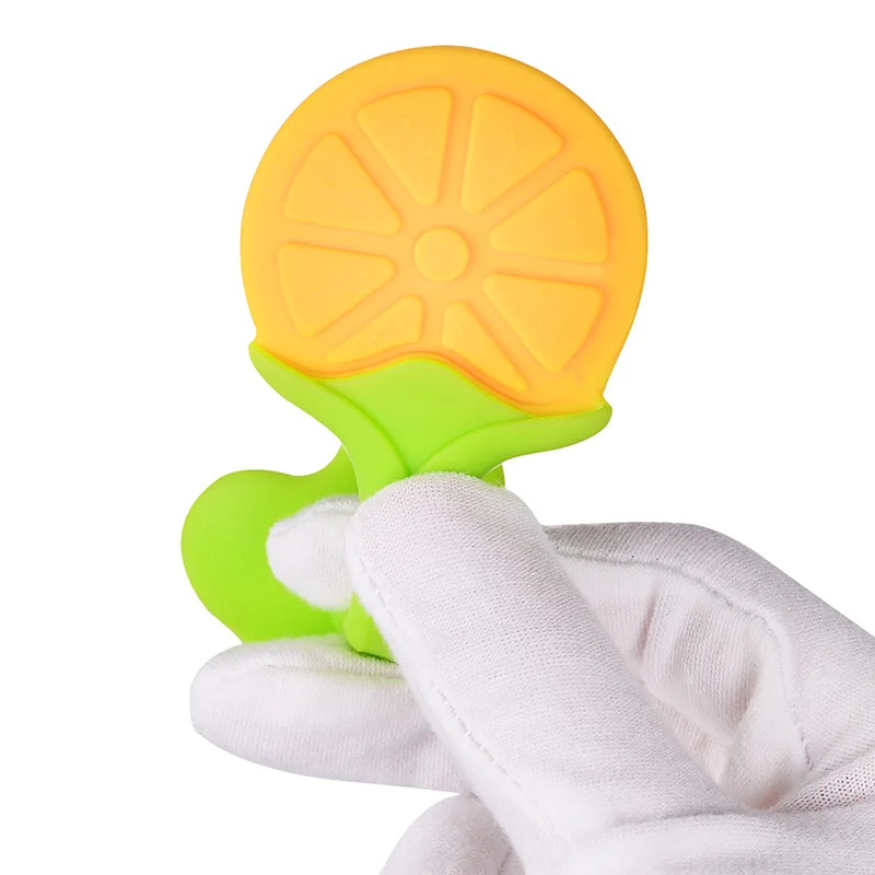 Teething Baby Toy Food Grade Silicone Teether Kids Dental Care Accessories Newborn BPA Free Fruit Sucking Chew Toys For Newborn - 3