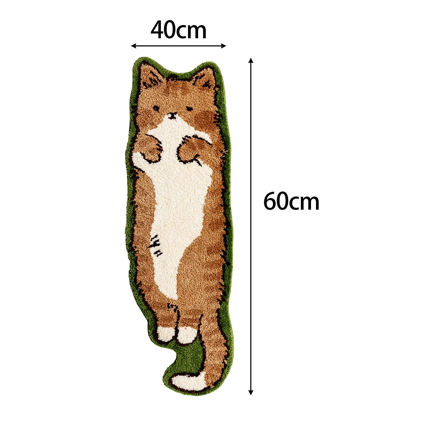 Cat Bedroom Mat Funny Non Slip Cartoon Floor Mat for Kitchen Corridor Indoor