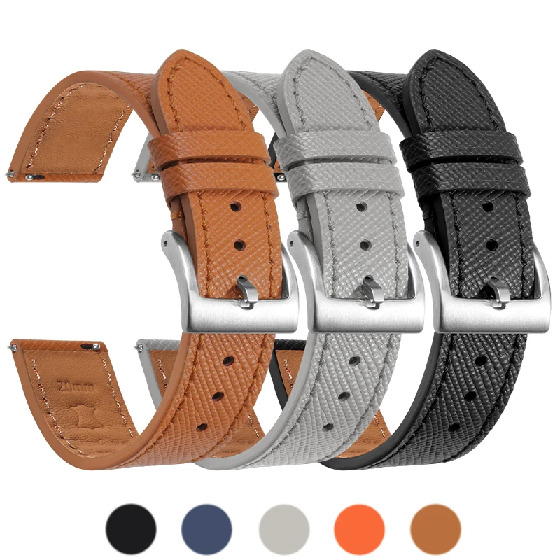Premium Calfskin Leather Quick Release Watch Bands and Straps