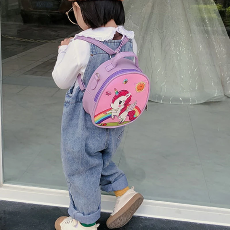 Cartoon Unicorn Children Lovely Mini Backpacks Girls Handbag Kids Messenger Bags Fashion Princess Bag Cute Little Baby Snack Bag