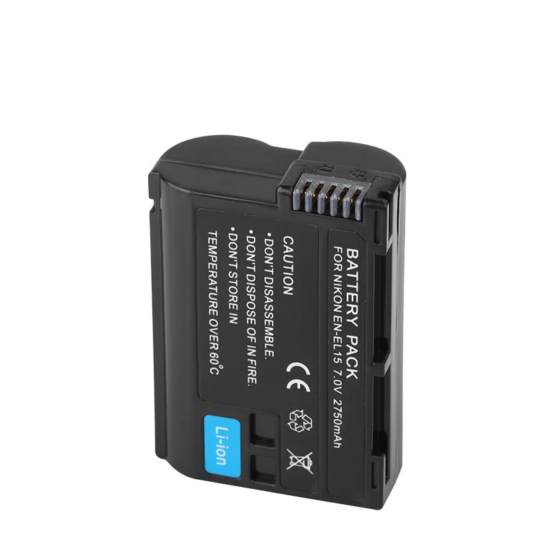 2750mah EN-EL15 EN EL15 ENEL15 BATTERY EL15 For Nikon DSLR D600 D610 D800 D800E D810 D850 D7000 D7100 D7200 L50