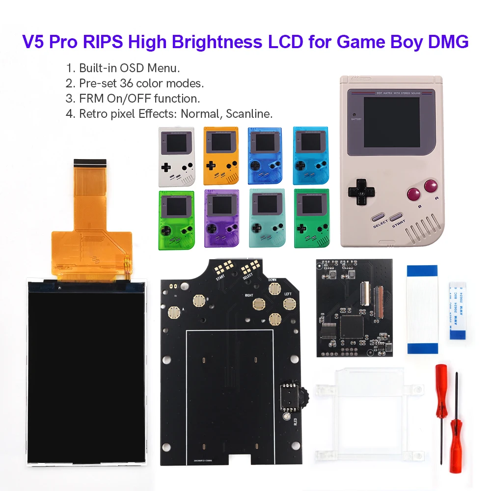 HISPEEDIDO Q5 OSD Backlight LCD Screen Replacements Kits