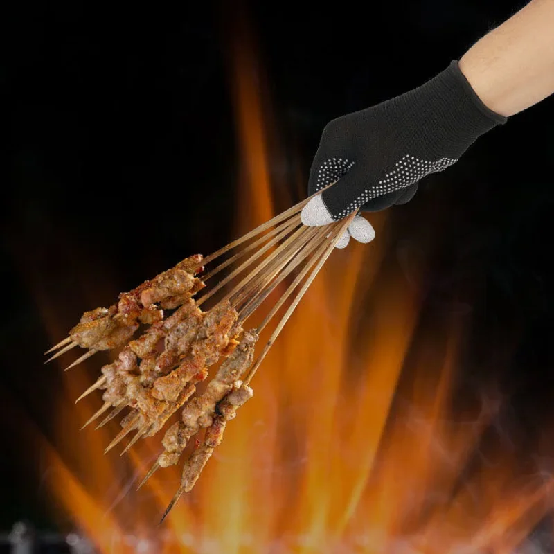 Barbecue Cooking Glove Anti-Scald Non-slip Wear-resistant Housework Cleaning Gloves Anti-fouling Kitchen Tools Finger Protector