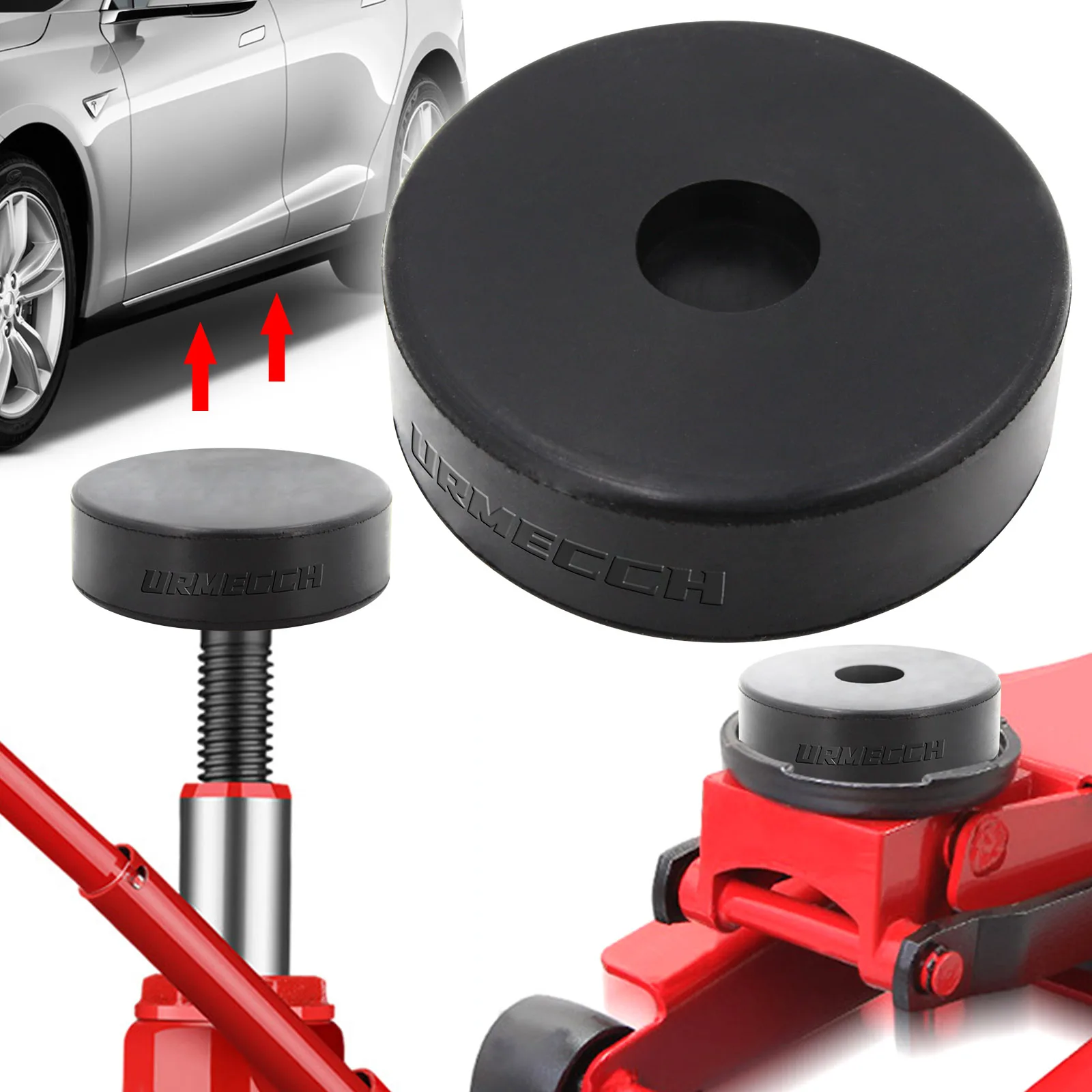 Bottle Jack Pad In Gomma Adattatore Antiscivolo Punto Di Supporto Adattatore Strumento Di Sollevamento Auto Per La Maggior Parte 2 Ton Martinetti Bott