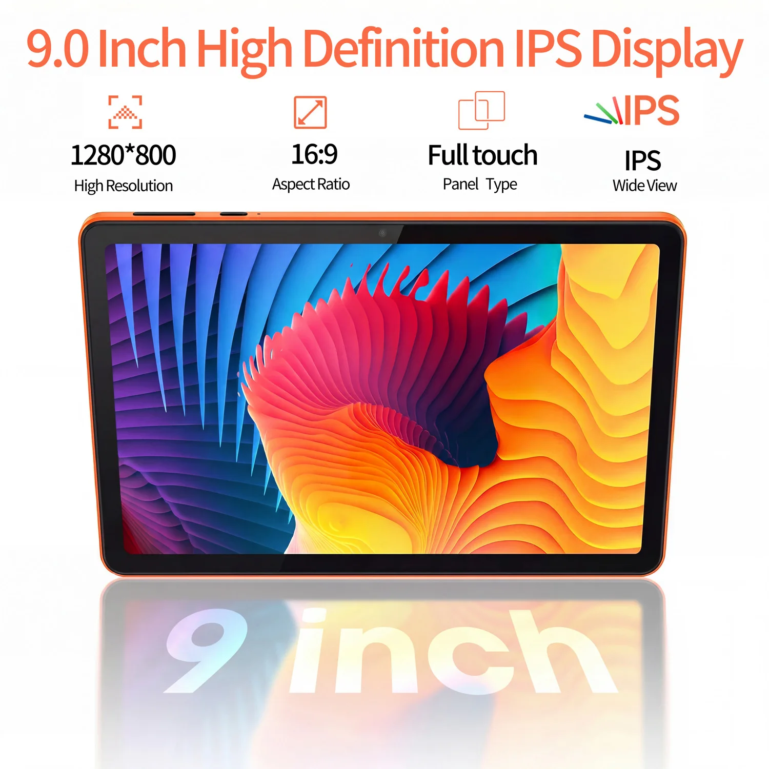 키즈 태블릿 9인치 안드로이드13, 4GB 램 64GB 롬 1TB 확장 가능 6000mAh 8코어 와이파이 블루투스 어린이 선물 키즈 소프트웨어