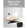 Self-Inflating Air Mattress with Built-in Frame,Pump and Wheeled Case,Blow Up Inflatable Rolling Air Bed on Wheels foammattress 6