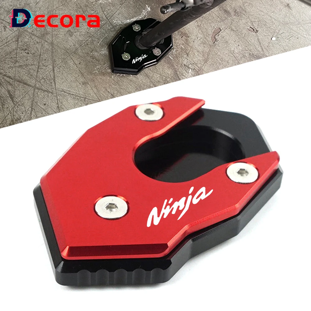 

For KAWASAKI Ninja250 Ninja300 Ninja650 Ninja1000SX NINJA Motorcycle CNC Kickstand Sidestand Stand Extension Enlarger Pad