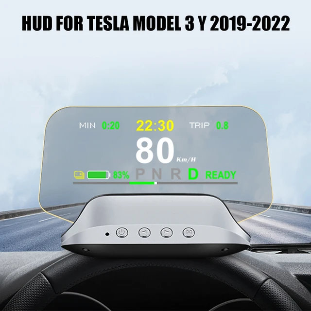 Hud Pour Model 3 2019-2022 Affichage Tête Haute Compteur De