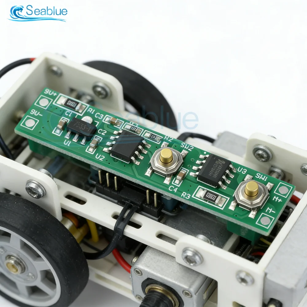 DC Motor Kontrol Kartı 9V İleri/Geri Anahtarı, Stol Korumalı, DIY Elektrikli Tornavida/Mikro Motor için Kolay Kablolama