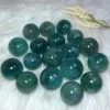 Natural Crystal Blue Fluorite Sphere Energy Reiki Ornament Ore Polished Healing High Quality Home Decoration Room Decor Mineral 2