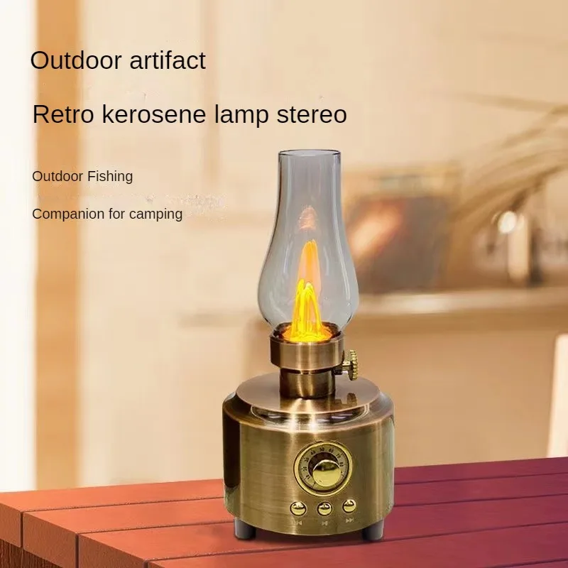 

Retro LED Kerosene Lamp with Wireless Bluetooth Audio - High Quality Sound and Vintage Charm CombinedIntroducing our Retro LED