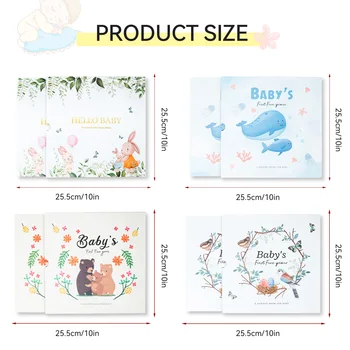 Baby Growth Photo Album Our First Year Baby Memory Book For Birth Record Moments & Memories The Baby Book Special Birth Gift 5
