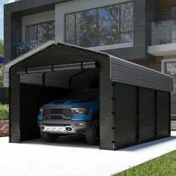 10x15FT Heavy Duty Metal Carport Canopy 1