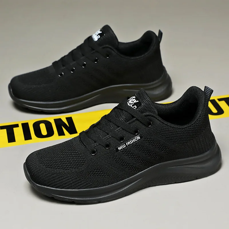 

2024 Quality Men's Sneakers Thick Sole on-slip Men Running Shoes Soft Bottom Mesh Breathable Tennis Fashion Man Casual Sneakers