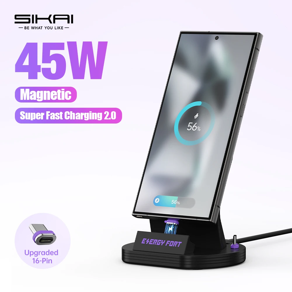 Universal Type C Docking Station with Magnetic Charger Stand