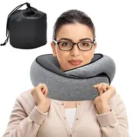 Memory Foam Neck Pillow Cervical Vertebra Travel Portable Noon Break Aircraft U Type Of Pillow Sleep Camping Pillow Carry Bag 1