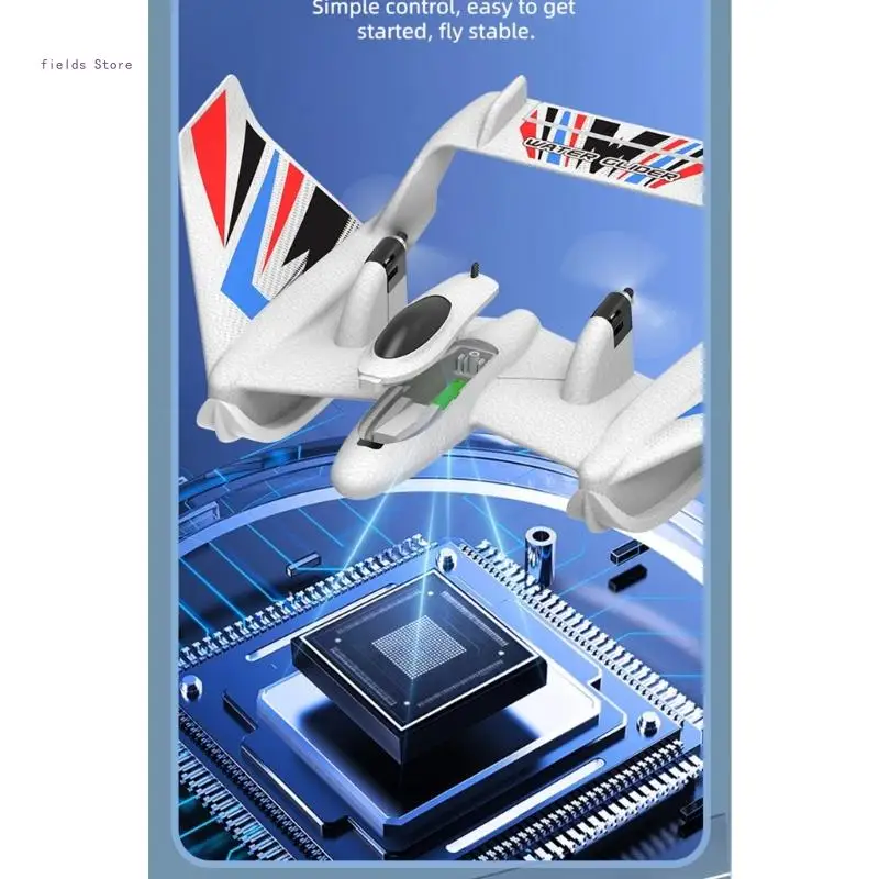 방수 스턴트 수상 비행기 강력한 모터 수상 비행기 장난감 어린이 재미있는 전자 선물