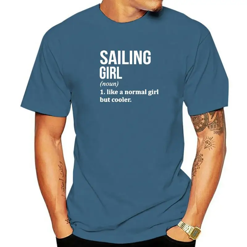 

New Summer Sailing Girl O-Neck Short Sleeve T-Shirt Women Female Funny Sailboat Windsurf Surf Life Cotton Top Tshirt