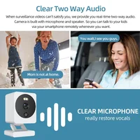5MP Tuya Mini caméra de sécurité IP sans fil extérieure étanche CCTV caméra de Surveillance vidéo couleur Vision nocturne bébé moniteur Cam 2